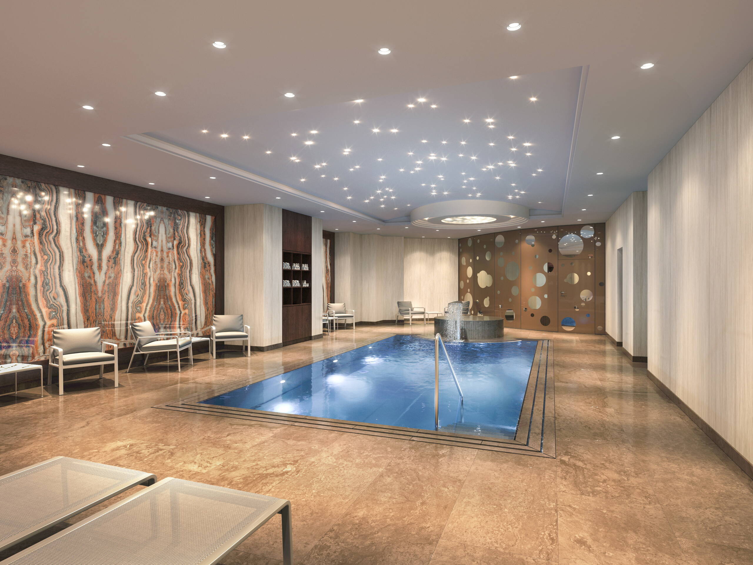 Luxusklasse, 3D Rendering, Architekturvisualisierungen, Ritz Carlton Berlin, Innenvisualisierung, Raumbilder, Pool